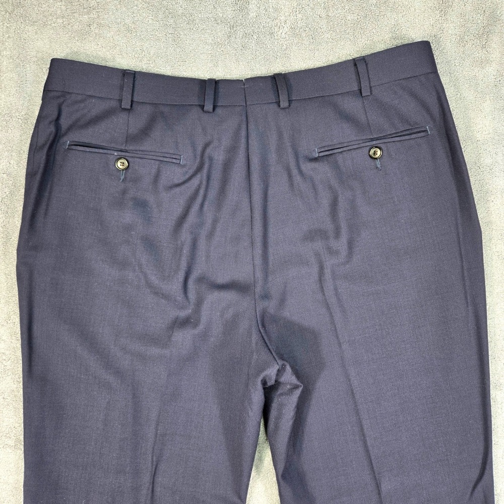 Suitsupply Dress Pants Mens 38 Navy Blue Excellent Wool Brescia Int. B4760IE - Picture 15 of 15